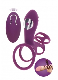 Фиолетовая эрекционная вибронасадка Halo Halo C-Ring Sleeve - Toy Joy - в Химках купить с доставкой