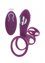 Фиолетовая эрекционная вибронасадка Halo Halo C-Ring Sleeve - Toy Joy - в Химках купить с доставкой