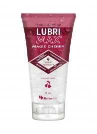 Интимный гель-смазка на водной основе Lubrimax Magic Cherry - 75 мл. - ИнтелБИО - купить с доставкой в Химках