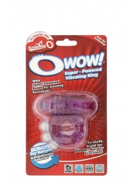 Фиолетовое эрекционное виброкольцо OWOW PURPLE - Screaming O - в Химках купить с доставкой