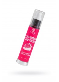 Массажное масло 2-в-1 с разогревающим эффектом и вкусом клубники со сливками - 50 мл. - Secret Play - купить с доставкой в Химках