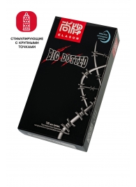 Презервативы с точками Elasun Big Dotted - 10 шт. - Elasun - купить с доставкой в Химках