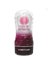 Прозрачный текстурированный мастурбатор Vacuum Cup Masturbator Black Hole - Baile - в Химках купить с доставкой