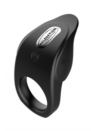 Черное эрекционное виброкольцо Vibro Lust Ring - MALESATION - в Химках купить с доставкой
