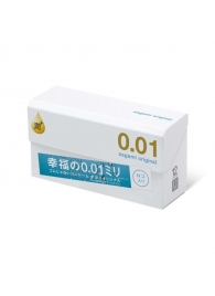 Увлажнённые презервативы Sagami Original 0.01 Extra Lub - 12 шт. - Sagami - купить с доставкой в Химках
