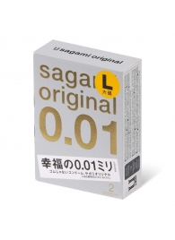 Презервативы Sagami Original 0.01 L-size увеличенного размера - 2 шт. - Sagami - купить с доставкой в Химках