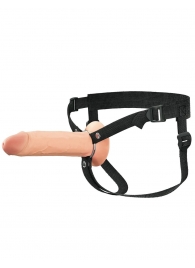 Полый страпон на ремнях 8’’ Hollow Silicone Strap-on - Pipedream - купить с доставкой в Химках