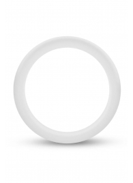 Белое люминесцентное эрекционное кольцо Silicone Glo Cock Ring - Blush Novelties - в Химках купить с доставкой