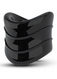 Черное эрекционное кольцо на мошонку Beef Ball Stretcher Snug X Long - Blush Novelties - в Химках купить с доставкой