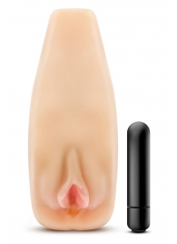 Мастурбатор-вагина с вибрацией Soft   Wet Natasha Realistic Beige Masturbator - Blush Novelties - в Химках купить с доставкой