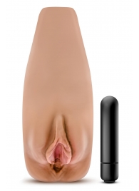 Маструбатор-вагина с вибрацией Soft   Wet Renata Realistic Tan Masturbator - Blush Novelties - в Химках купить с доставкой