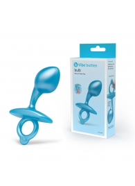 Голубая анальная пробка для массажа простаты Bulb Silicone Prostate Plug - 10,7 см. - b-Vibe - в Химках купить с доставкой