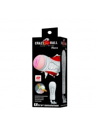 Мастурбатор-вагина Flora White с присоской и 12 режимами вибрации - Baile - в Химках купить с доставкой