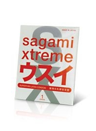 Ультратонкий презерватив Sagami Xtreme SUPERTHIN - 1 шт. - Sagami - купить с доставкой в Химках
