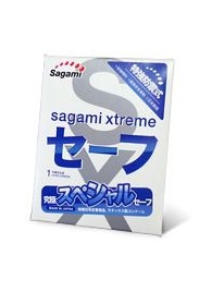 Презерватив Sagami Xtreme Ultrasafe с двойным количеством смазки - 1 шт. - Sagami - купить с доставкой в Химках