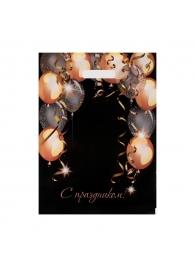 Пакет с вырубной ручкой и принтом в виде шариков (30х40 см) - Сима-Ленд - купить с доставкой в Химках