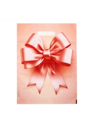 Пакет с принтом в виде банта с вырубной ручкой (30х40 см) - Сима-Ленд - купить с доставкой в Химках