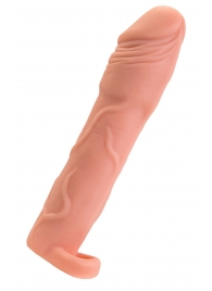 Телесная удлиняющая насадка с подхватом - 19 см. - ToyFa - в Химках купить с доставкой