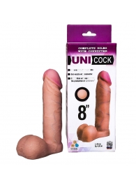 Фаллическая насадка для страпона UNICOCK 8  - 20 см. - LOVETOY (А-Полимер) - купить с доставкой в Химках