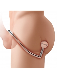 Кольцо на пенис с анальным стимулятором Stainless Steel Anal Hook   Cock Ring - BlueLine - в Химках купить с доставкой