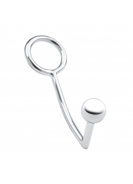 Кольцо на пенис с анальным стимулятором Stainless Steel Anal Hook   Cock Ring - BlueLine - в Химках купить с доставкой