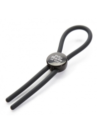 Тёмно-серое эрекционное кольцо с зажимом Again and Again Adjustable Cock Ring - Fifty Shades of Grey - в Химках купить с доставкой