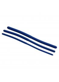 Набор из 3 синих силиконовых уретральных расширителей Invasion Silicone Urethral Sound Trainer Set - XR Brands - купить с доставкой в Химках