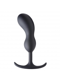 Черный массажер простаты с утяжелителями Premium Silicone Weighted Prostate Plug Large - 18,8 см. - XR Brands - в Химках купить с доставкой