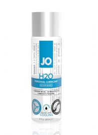 Охлаждающий лубрикант на водной основе JO Personal Lubricant H2O COOLING - 60 мл. - System JO - купить с доставкой в Химках
