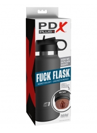 Смуглый мастурбатор-вагина в корпусе-бутылке F*ck Flask - Pipedream - в Химках купить с доставкой