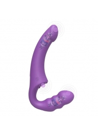 Фиолетовый безремневой страпон Straples Strap-On Dildo - Erokay - купить с доставкой в Химках