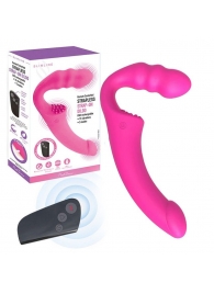 Розовый безремневой страпон Straples Strap-On Dildo - Erokay - купить с доставкой в Химках
