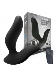 Черный вибромассажер простаты 3,5’’ Remote Control Curve P-spot Massager - 12 см. - Erokay - в Химках купить с доставкой