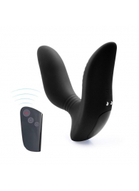 Черный вибромассажер простаты 3,5’’ Remote Control Curve P-spot Massager - 12 см. - Erokay - в Химках купить с доставкой