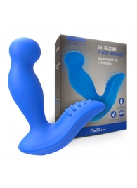 Синий вибромассажер простаты 3,5’’ P-spot Massager - 12,5 см. - Erokay - в Химках купить с доставкой