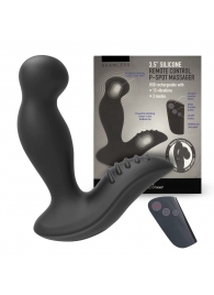 Черный вибромассажер простаты 3,5’’ Remote Control P-spot Massager - 12,5 см. - Erokay - в Химках купить с доставкой