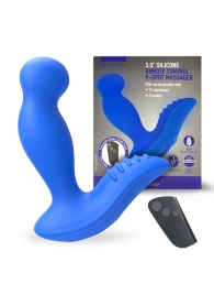 Синий вибромассажер простаты 3,5’’ Remote Control P-spot Massager - 12,5 см. - Erokay - в Химках купить с доставкой