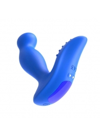 Синий вибромассажер простаты 3,5’’ Remote Control P-spot Massager - 12,5 см. - Erokay - в Химках купить с доставкой