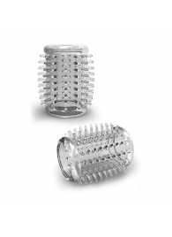 Прозрачная насадка с шипами STAY HARD COCK SLEEVE 01 CLEAR - Blush Novelties - в Химках купить с доставкой