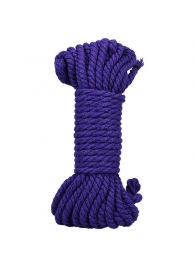Фиолетовая верёвка для связывания и фиксации Bind Tie - 9,14 м. - Doc Johnson - купить с доставкой в Химках
