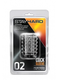 Прозрачная насадка на пенис с шишечками STAY HARD COCK SLEEVE 02 CLEAR - Blush Novelties - в Химках купить с доставкой