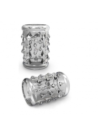 Прозрачная насадка с капельками STAY HARD COCK SLEEVE 05 CLEAR - Blush Novelties - в Химках купить с доставкой