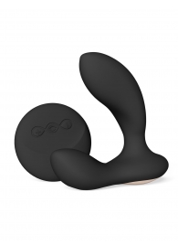 Черный вибромассажер простаты с пультом ДУ Hugo 2 Remote - Lelo - в Химках купить с доставкой