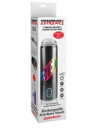 Перезаряжаемый мастурбатор-ротик Extreme Toyz Rechargeable Roto-Bator Mouth - Pipedream - в Химках купить с доставкой