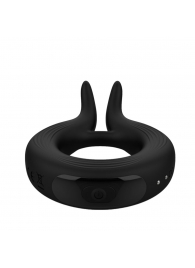 Черное эрекционное кольцо Marry Me Rechargeable Vibrating Cockring - Adrien Lastic - в Химках купить с доставкой