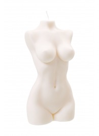 Белая интерьерная свеча в форме женского торса - 850 гр. - Pecado - купить с доставкой в Химках