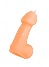 Оранжевая свеча в форме пениса - 47 гр. - Pecado - купить с доставкой в Химках