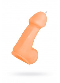 Оранжевая свеча в форме пениса - 47 гр. - Pecado - купить с доставкой в Химках