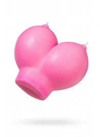 Розовая свеча «Сиськи» - 150 гр. - Pecado - купить с доставкой в Химках