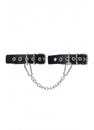 Черные оковы из одного ремешка с люверсами - Pecado - купить с доставкой в Химках